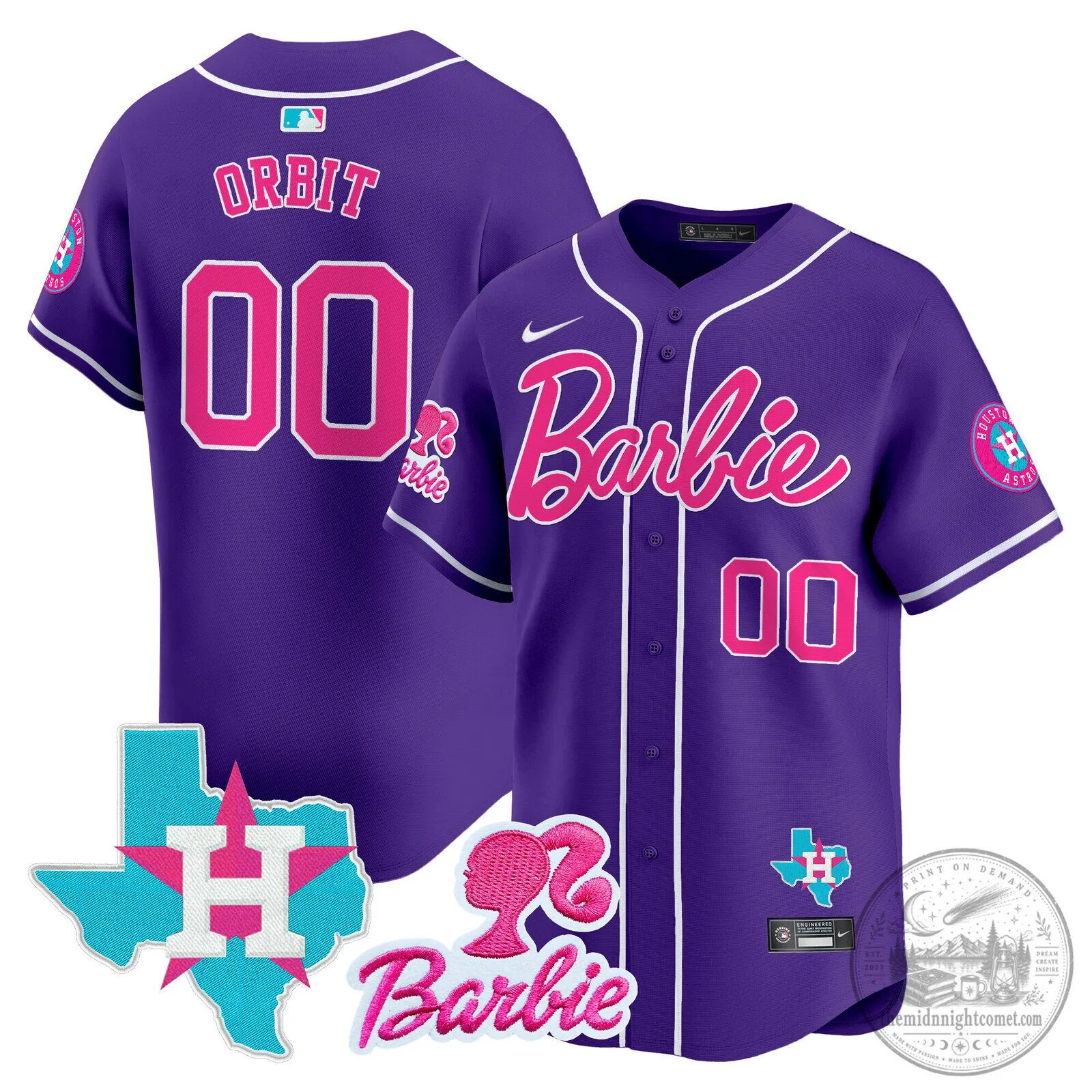 Barbie Houston Astros Baseball Pinstripe Jersey 95 Barbie Houston Astros Baseball Pinstripe Jersey