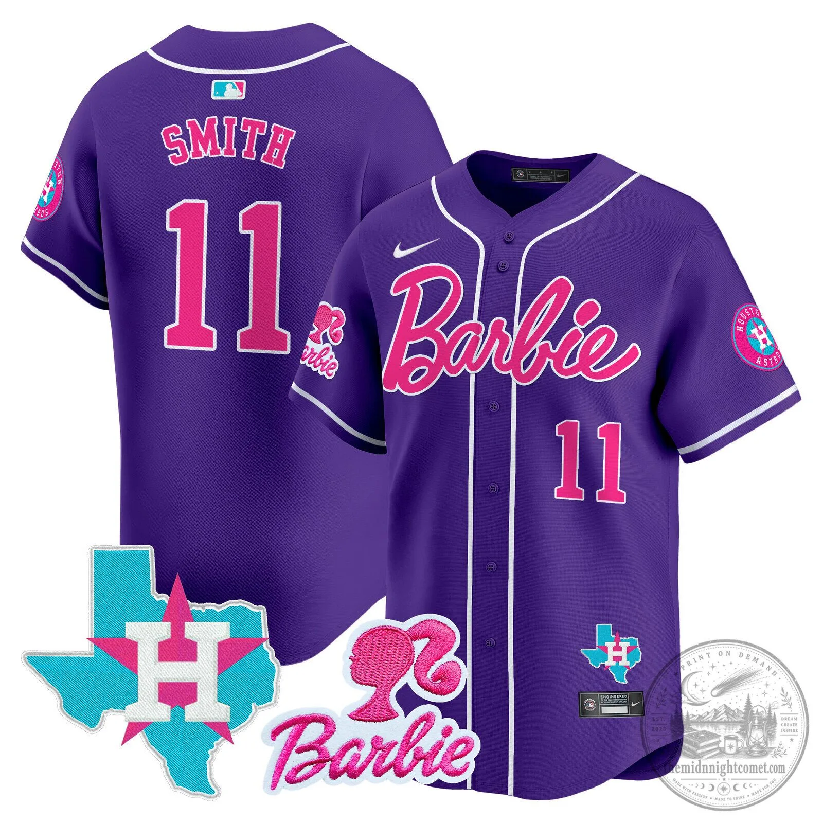Barbie Houston Astros Baseball Pinstripe Jersey 98 Barbie Houston Astros Baseball Pinstripe Jersey