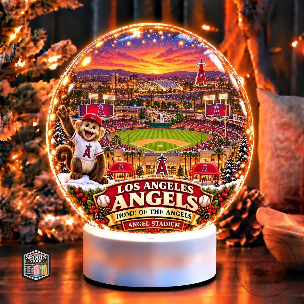 Oregon Ducks NCAA Collegiate Football Team Green and Yellow Adidas Track Jacket 3 Los Angeles Angels Baseball Angel Stadium Christmas Ornament